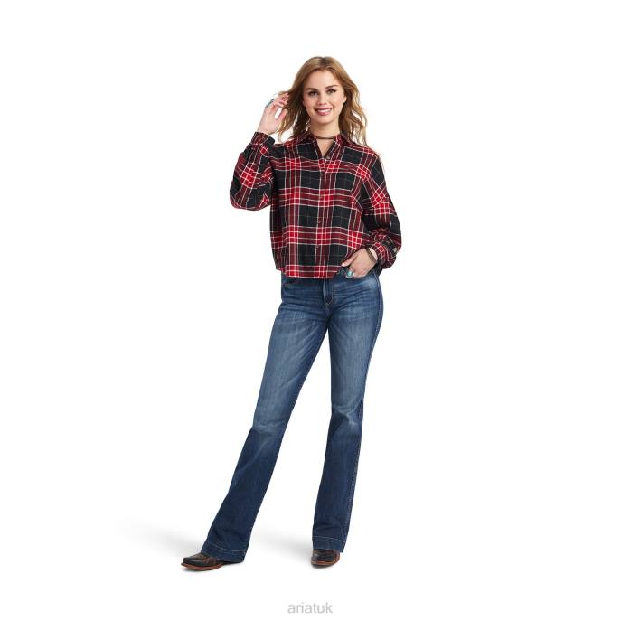 Ariat Urban Jungle Shirt Women D0X63218 Urban Jungle Plaid Tops