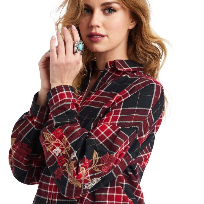 Ariat Urban Jungle Shirt Women D0X63218 Urban Jungle Plaid Tops