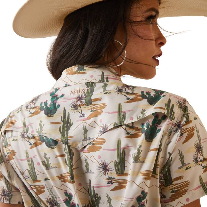Ariat Western VENTEK Shirt Women D0X62764 Desert Scene Print Tops