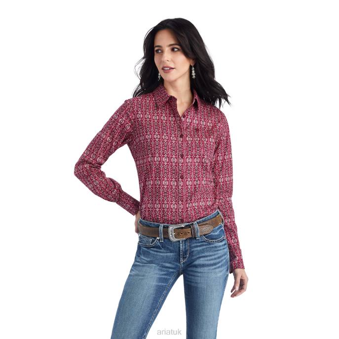 Ariat Wrinkle Resist Kirby Stretch Shirt Women D0X62874 Alma Multi Tops
