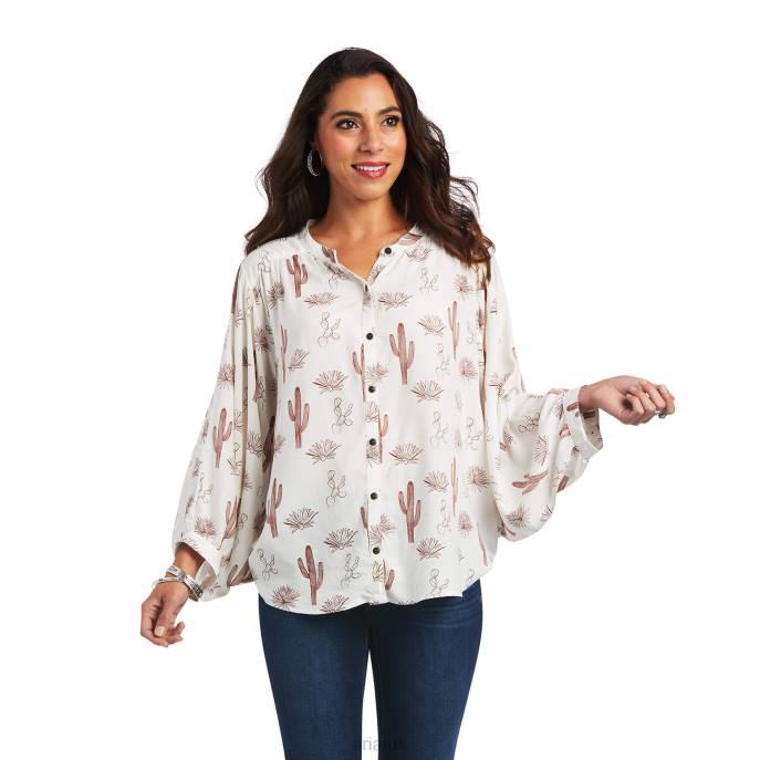 Ariat Cactus Desert Top Women D0X62808 Multi Print Tops