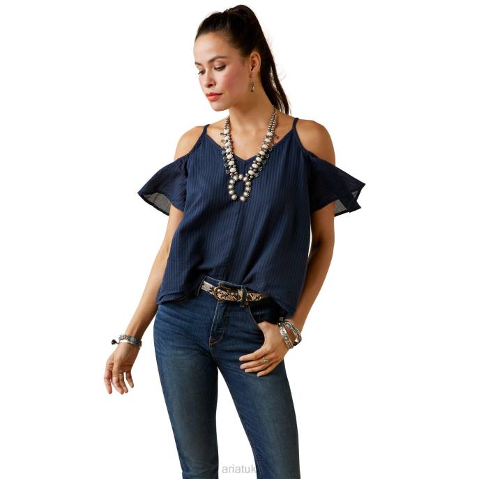 Ariat Dolly Top Women D0X63292 Midnight Navy Tops