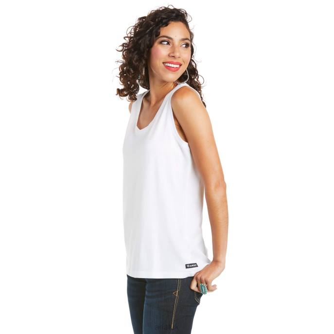 Ariat Element Tank Women D0X62968 White Tops