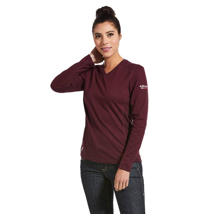 Ariat FR AC Top Women D0X63016 Malbec Tops