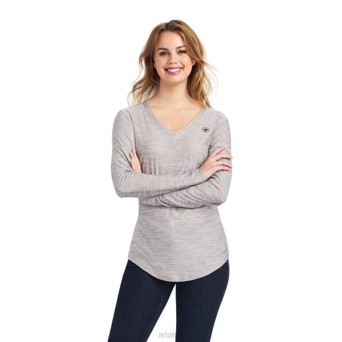 Ariat Laguna Top Women D0X63295 Heather Grey Tops
