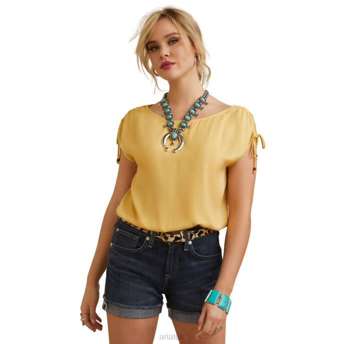 Ariat Sweet Spring Top Women D0X62947 Rattan Tops