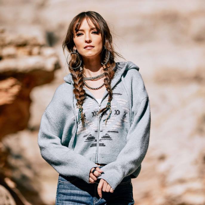 Ariat Agave Garden Sweater Women D0X63339 Arctic Tops