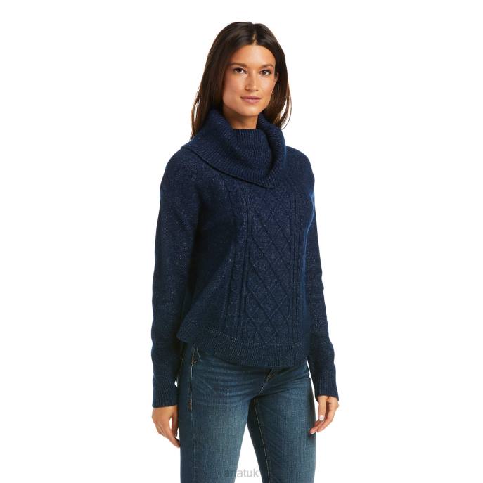 Ariat Montara Sweater Women D0X63365 Navy Tops