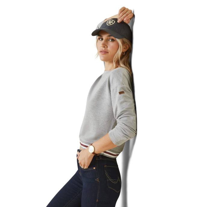 Ariat Pacifica Sweatshirt Women D0X63351 Heather Grey Tops