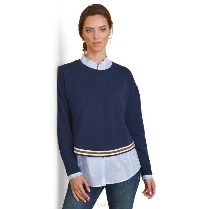 Ariat Pacifica Sweatshirt Women D0X63364 Navy Tops