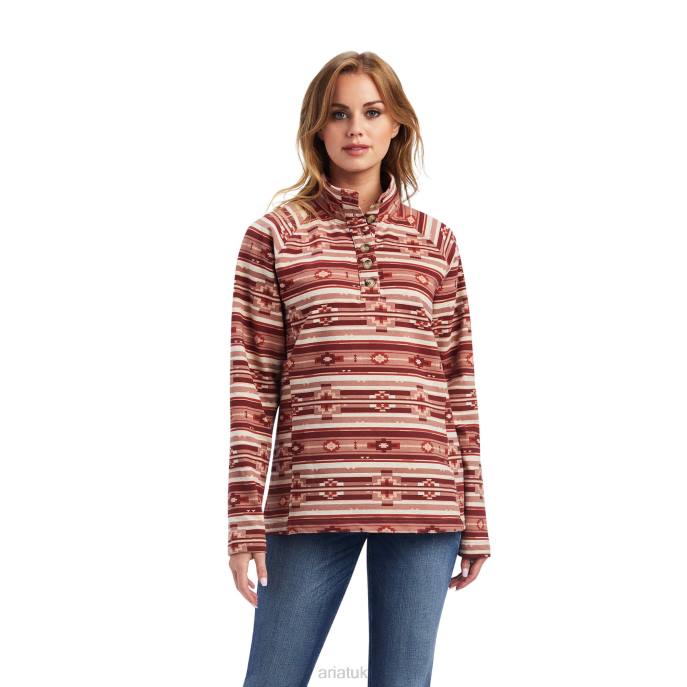 Ariat REAL Comfort Sweatshirt Women D0X63331 Southwest Spice Tops