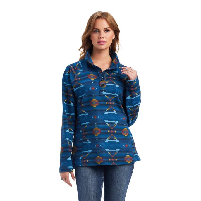 Ariat REAL Comfort Sweatshirt Women D0X63341 Juniper Print Tops