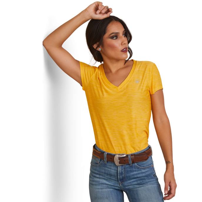 Ariat Laguna Top Women D0X62858 Yolk Yellow Tops