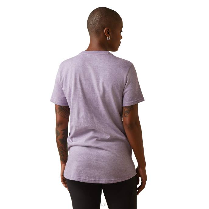 Ariat Rebar Cotton Strong T-Shirt 2 Women D0X62993 Lavendar Heather Tops