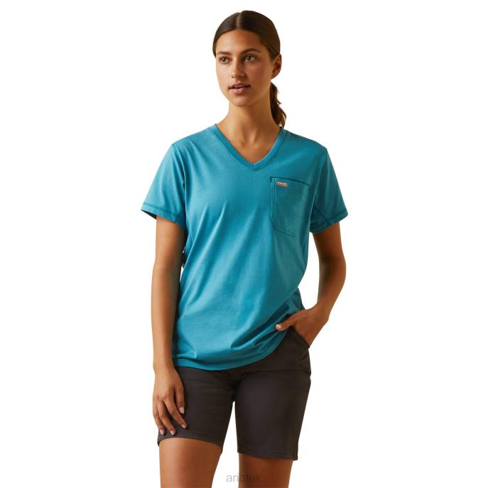 Ariat Rebar Workman T-Shirt Women D0X63213 Larkspur Tops