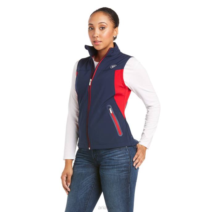 Ariat New Team Softshell Vest Women D0X63499 Navy Tops