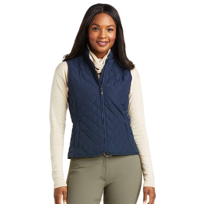 Ariat Woodside Vest Women D0X63625 Navy Tops